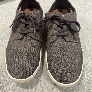 Toms Men's Brown Lace-Up Sneakers